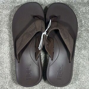 Flojos Flip Flop Sandals Brown Thong Casual Beach Women Size 8